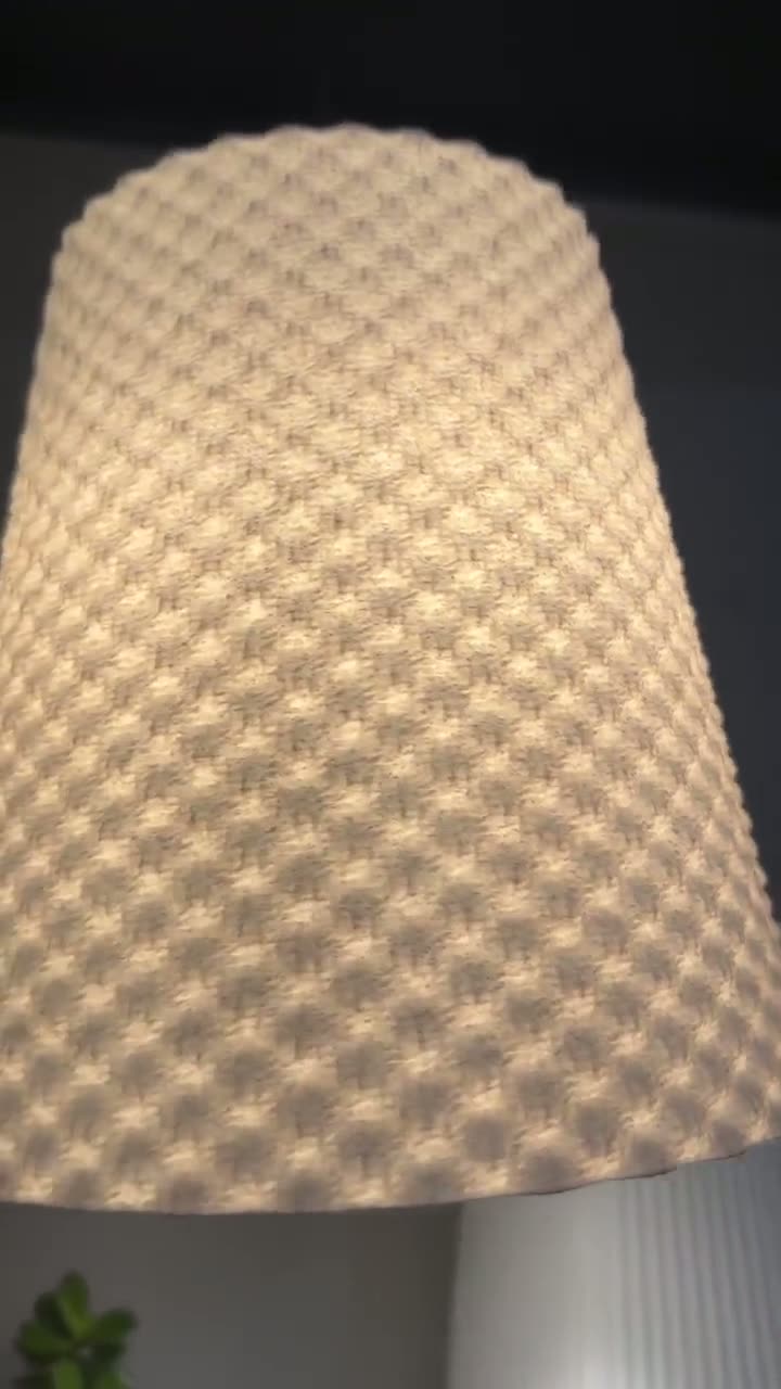 Detalhe das camadas de uma peça impressa